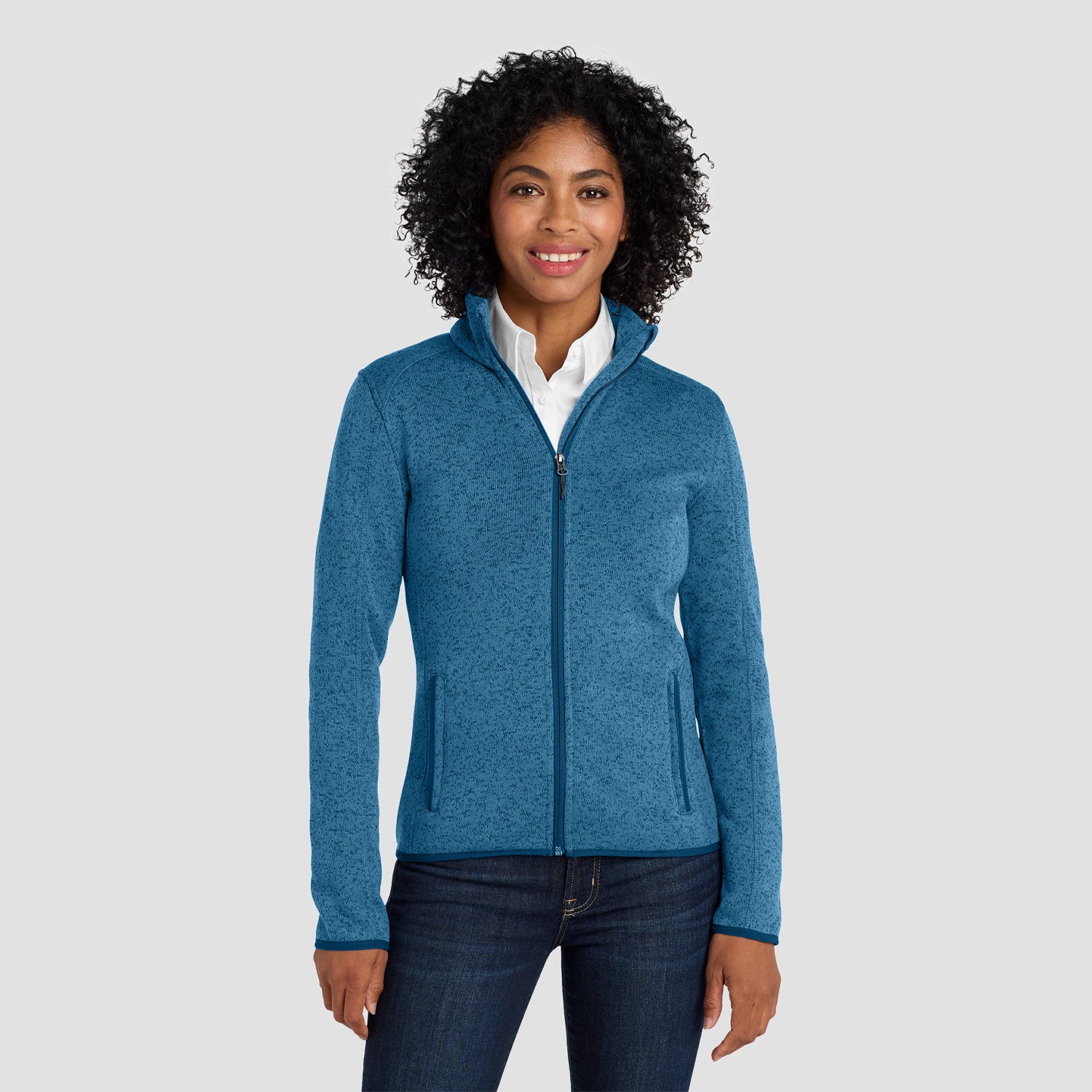 Port Authority Women's Sweater Fleece Jacket L232