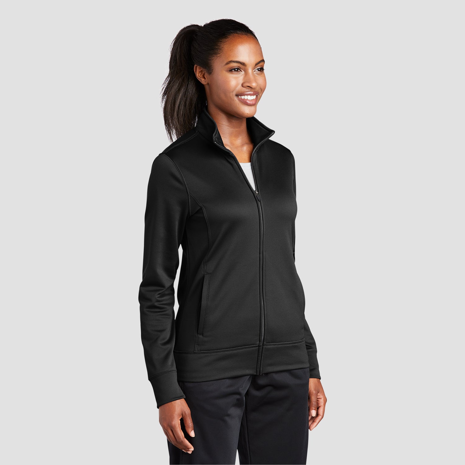 Sport-Tek Women's Sport-Wick Fleece Full-Zip Jacket LST241