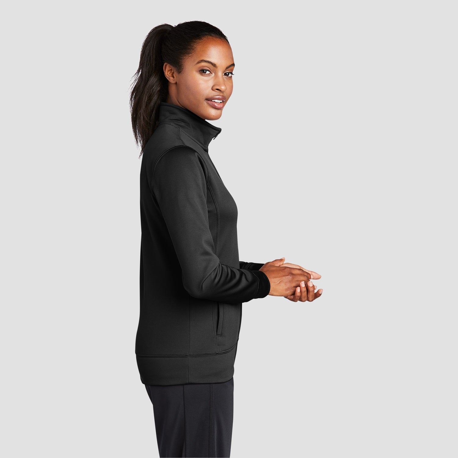 Sport-Tek Women's Sport-Wick Fleece Full-Zip Jacket LST241